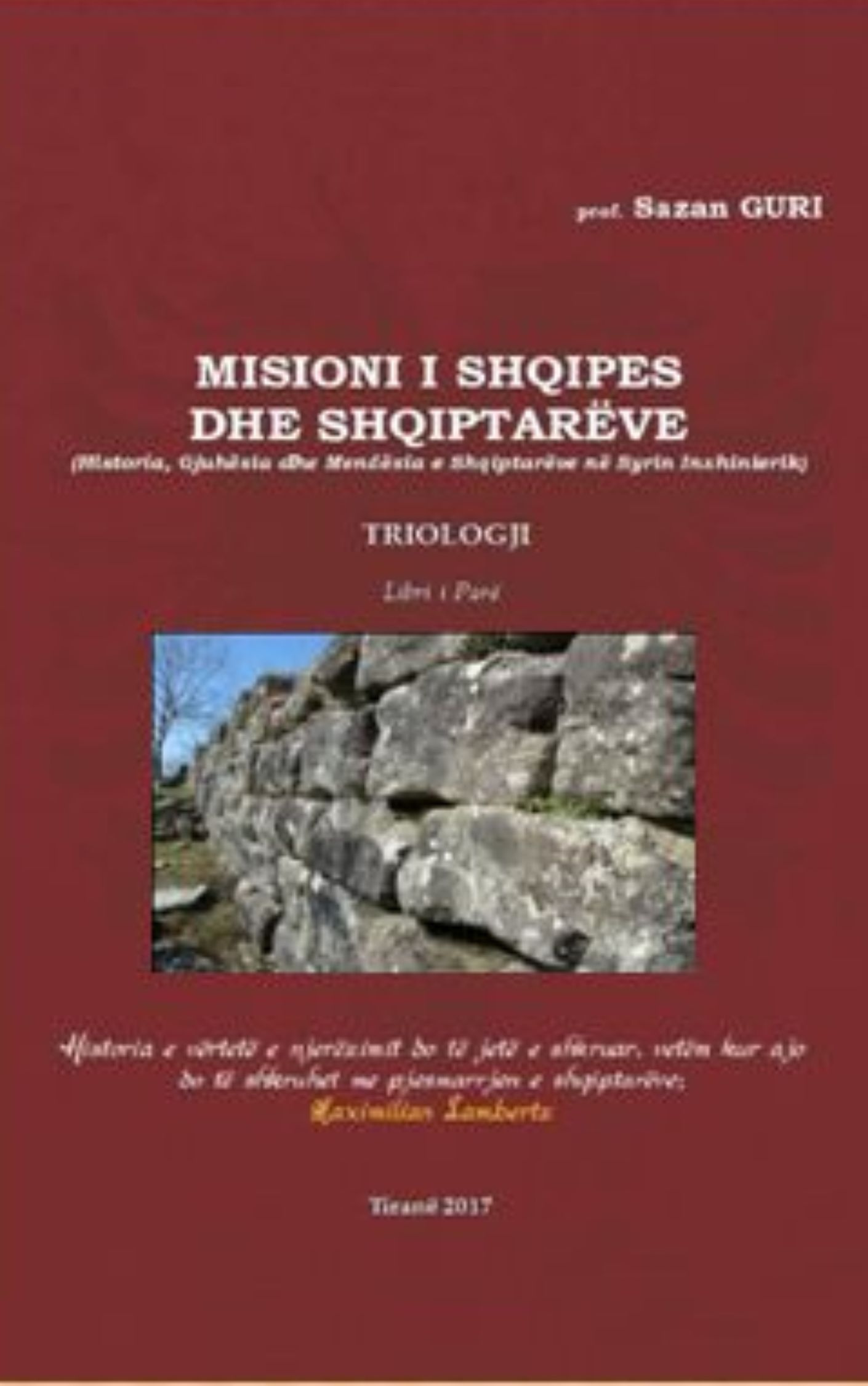 Kopertina e librit Misioni i shqipes dhe shqiptarëve
