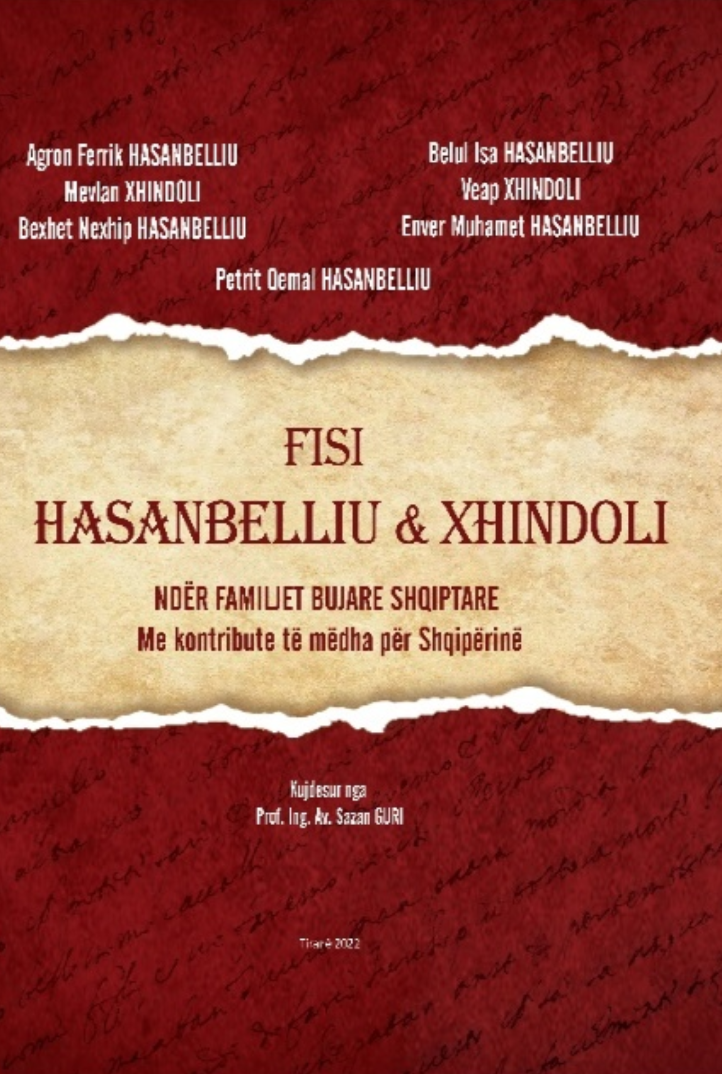 Kopertina e librit Fisi Hasanbelliu & Xhindoli - ndër familjet bujare shqiptare