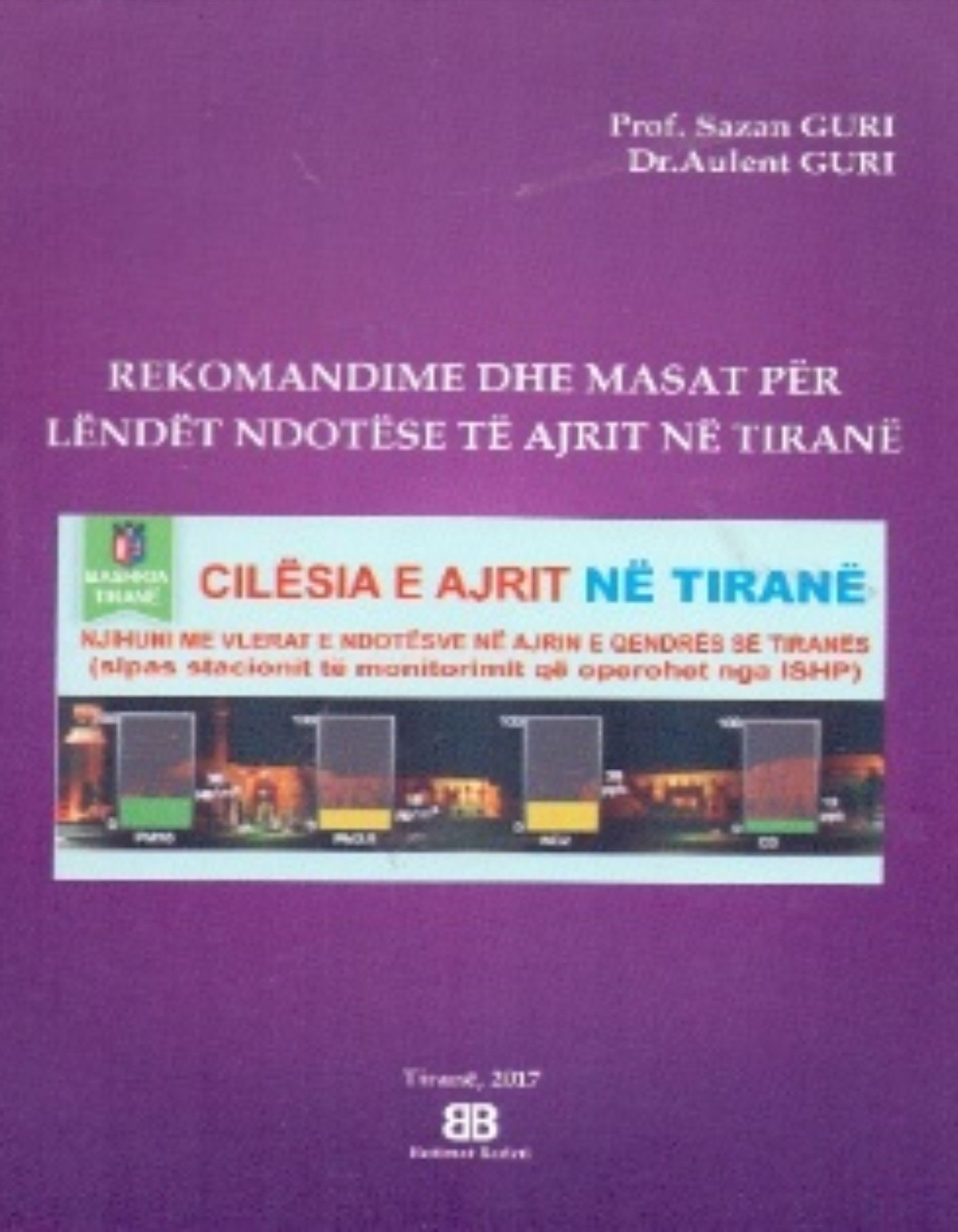 Kopertina e librit Rekomandime dhe masat për lëndët ndotëse të ajrit në Tiranë