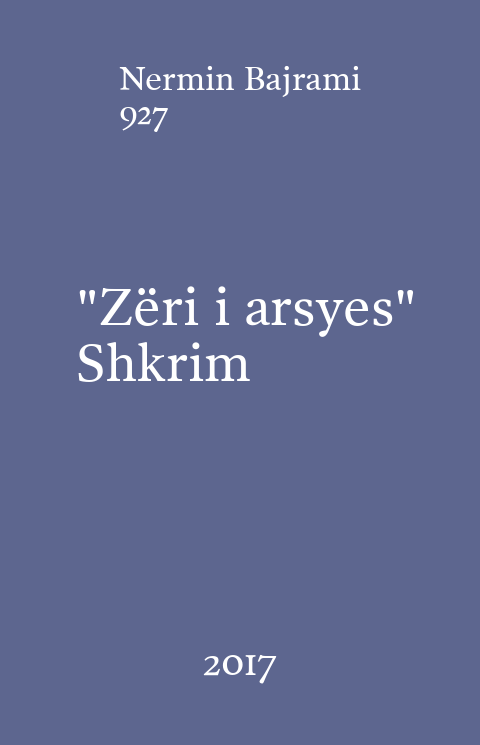 Kopertina e librit "Zëri i arsyes" Shkrim