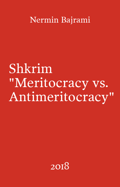 Kopertina e librit "Meritocracy vs. Antimeritocracy" Shkrim