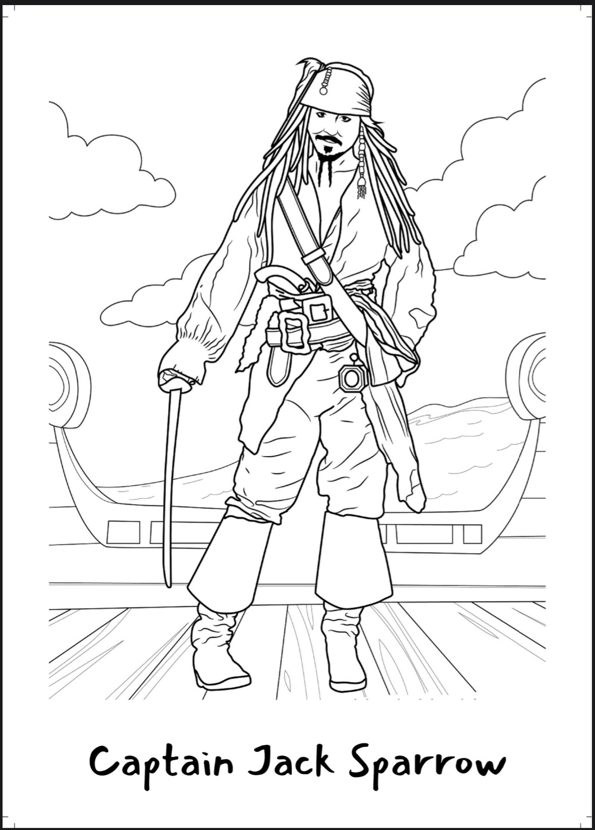 Kopertina e librit Pirates Coloring Book