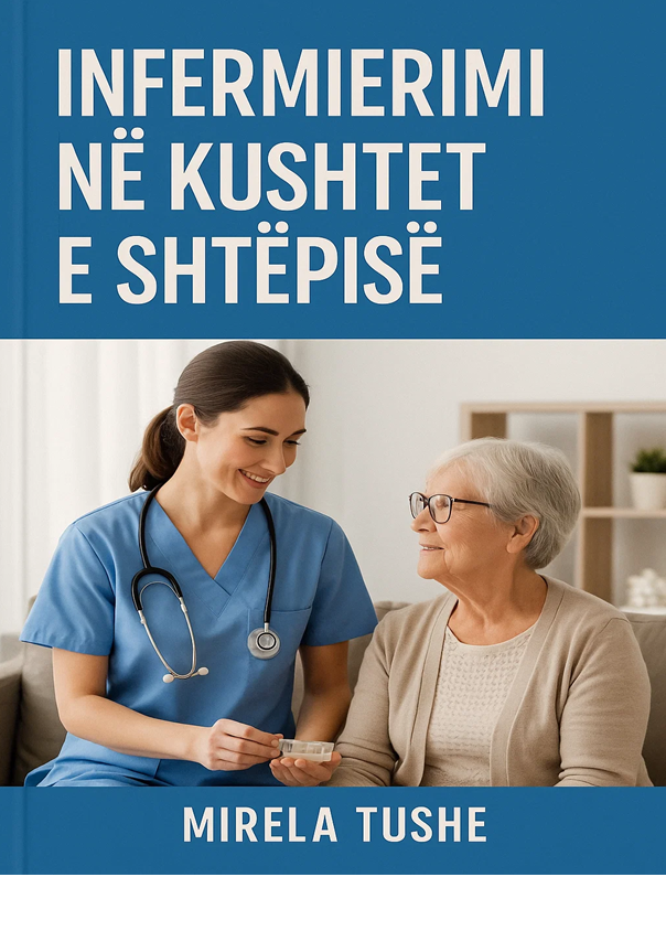 Kopertina e librit INFERMIERIMI NË KUSHTET E SHTËPISË