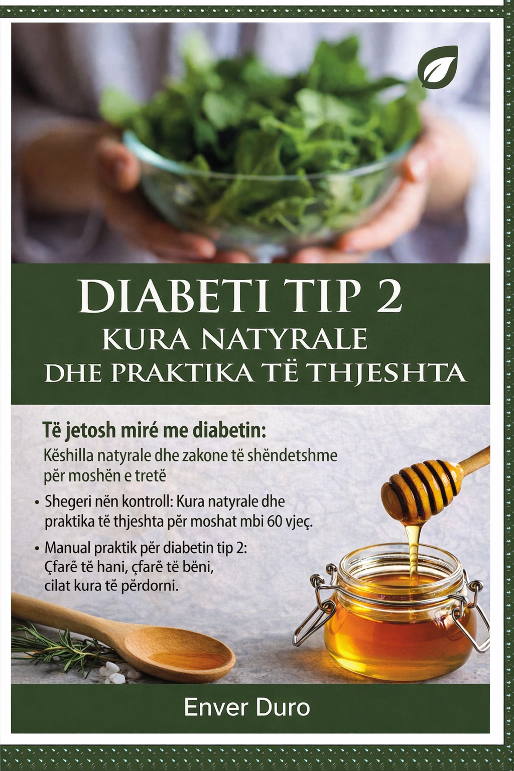 Kopertina e librit Diabeti tip 2 nën kontroll: Udhëzues i plotë për menaxhim natyral, ushqim dhe stil jete të shëndetshëm