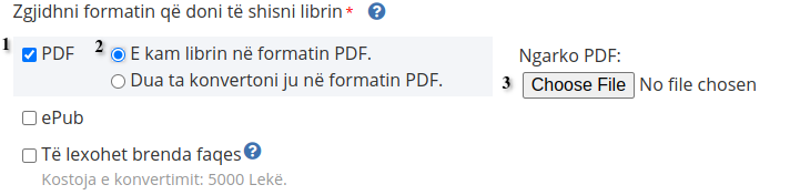 Formatet e librit